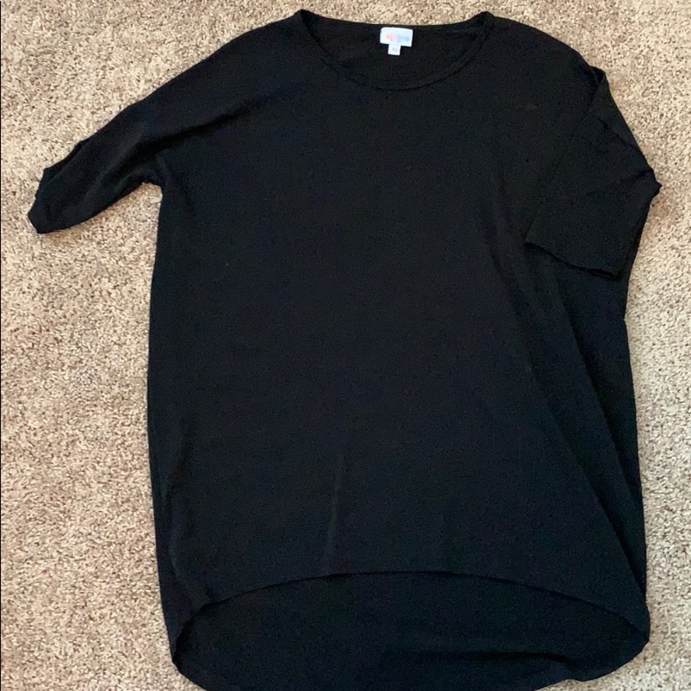 Solid Black LuLaRoe Irma size XS